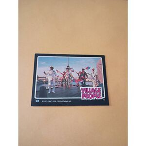 Vintage 1979 Village People Trading Card #23 Disco Era Vintage Music Collectible